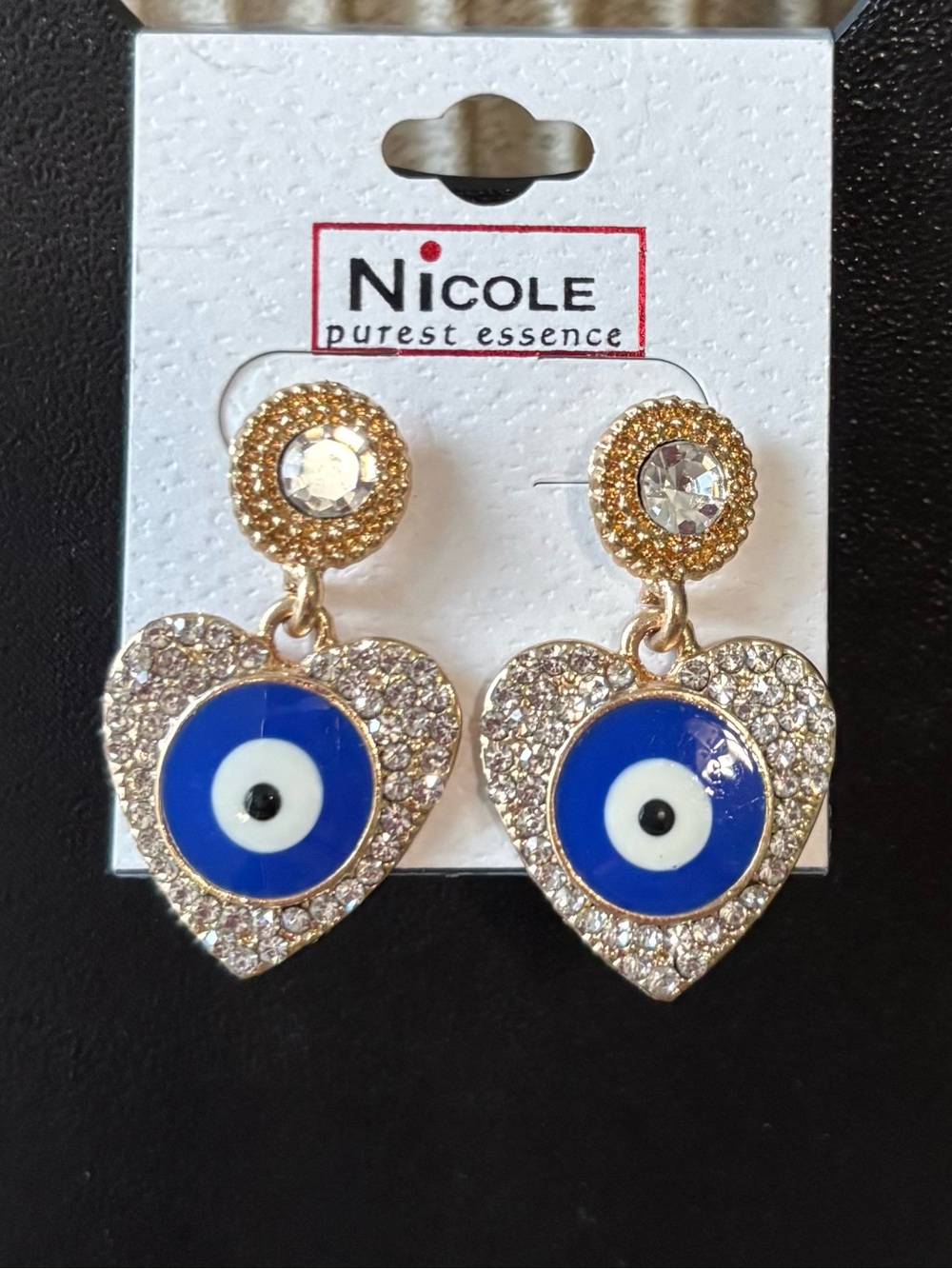 Nicole Purest Essence Evil Eye Earrings